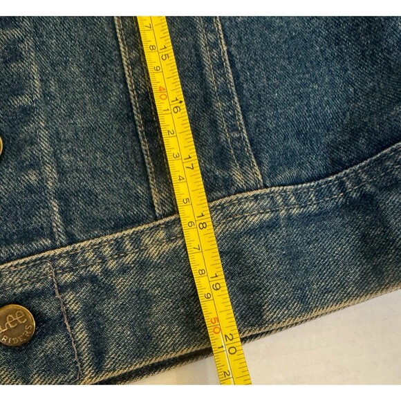 Vtg 70s LEE 101-J Denim Jacket Chore Work Riders Western Cowboy Blue Barn Sz 7/8 - Picture 6 of 9
